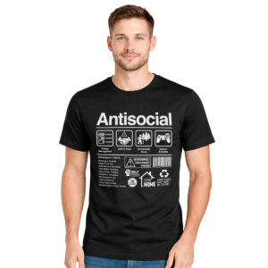 Antisocial – muška crna majica