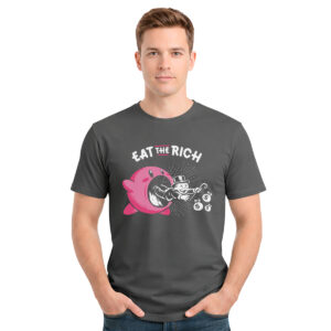 Eat the Rich – muška tamno siva majica