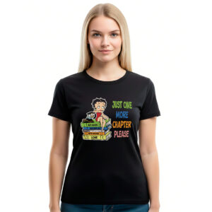 Just one more chapter please – ženska crna majica