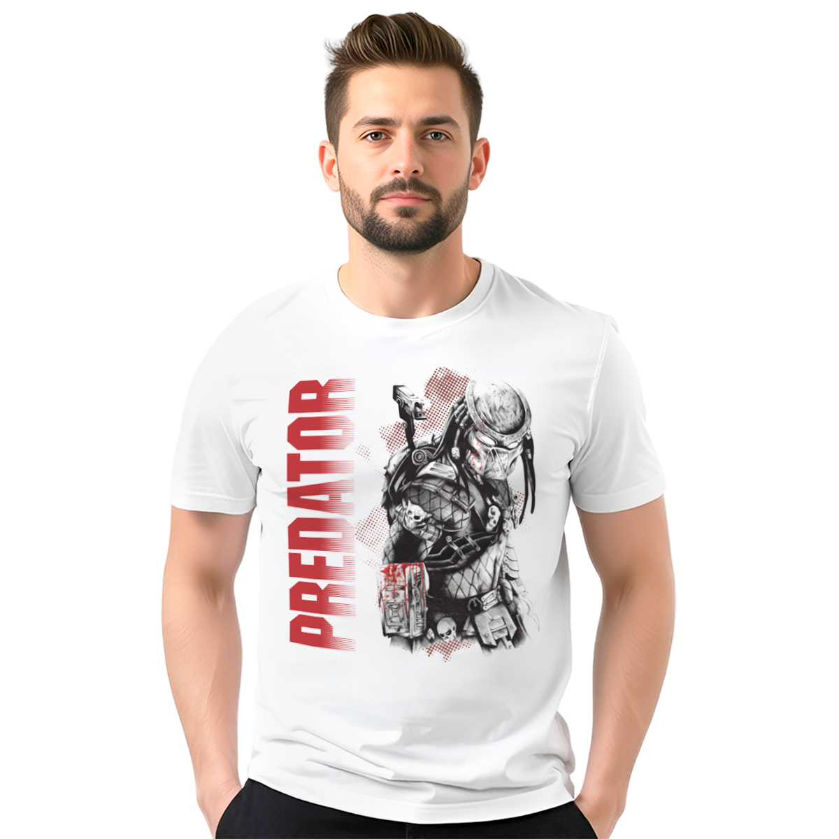 Predator − muška bela majica