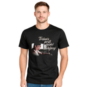 Trebaće prsti guzici svrbljivoj − muška crna majica