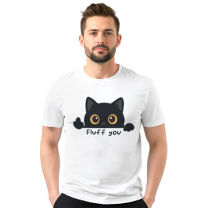 Fluff you – muška bela majica