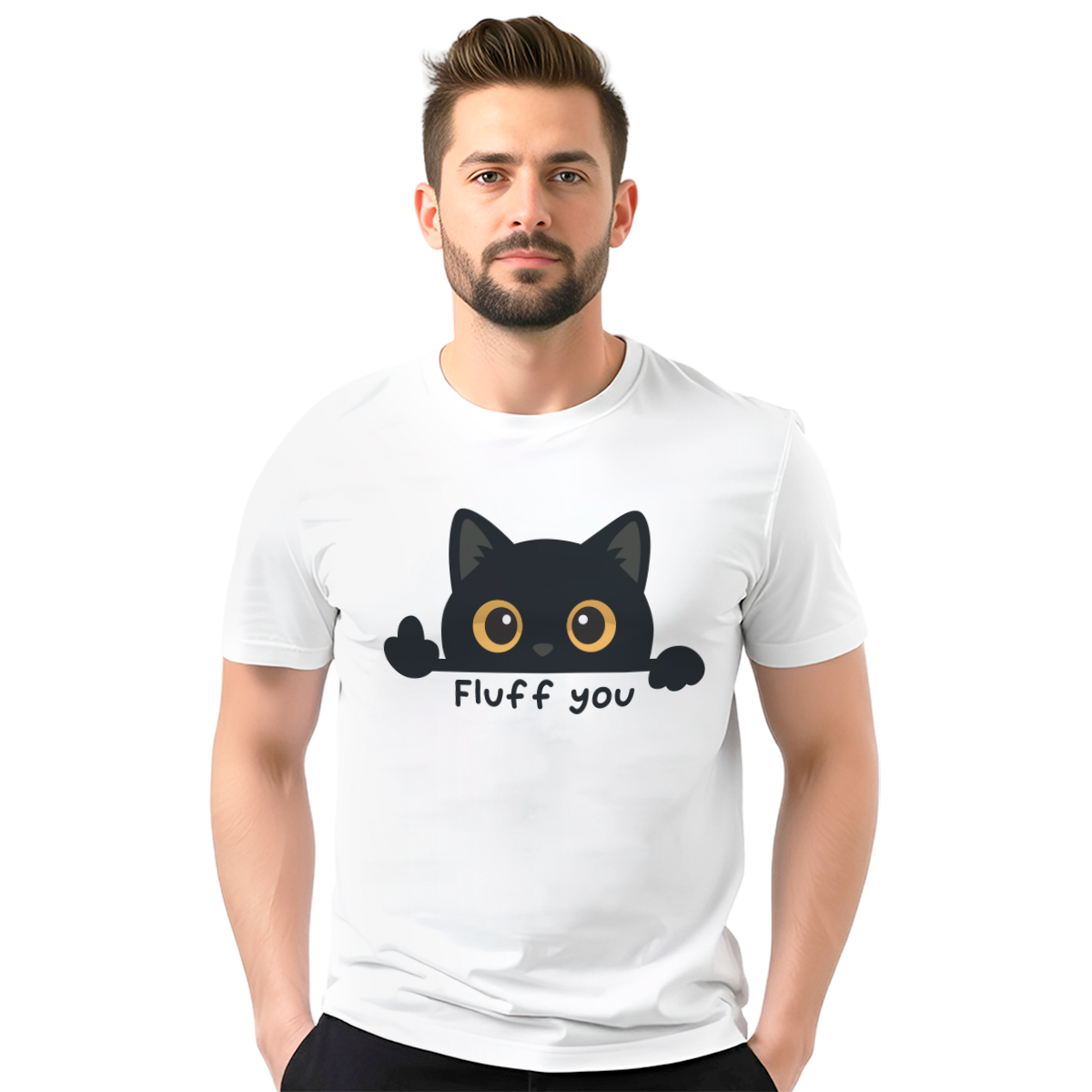 Fluff you – muška bela majica