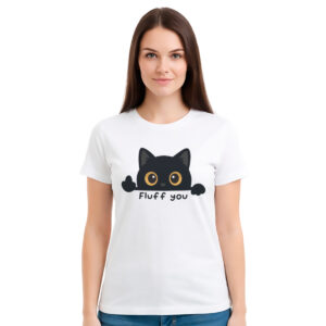 Fluff you – ženska bela majica