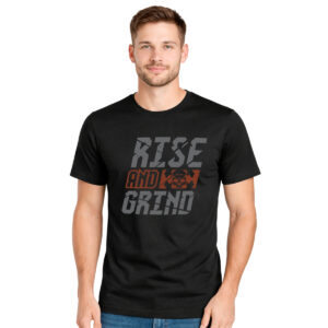 Rise and Grind − muška crna majica