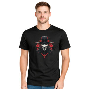V for Vendetta – muška crna majica