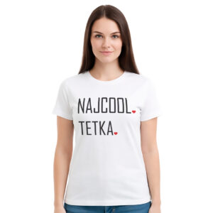 Najcool tetka – ženska bela majica