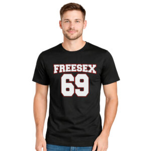 Freesex 69 – muška crna majica