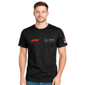 AMG Petronas F1 Circuit de Spa − muška crna majica