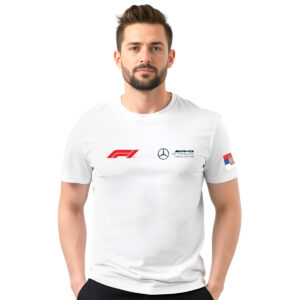 AMG Petronas F1 Circuit de Spa − muška bela majica