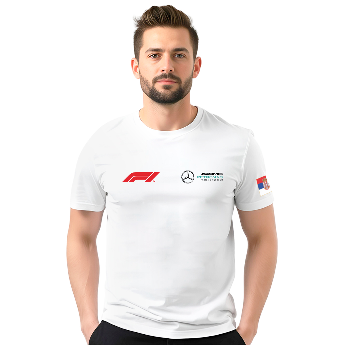 AMG Petronas F1 Circuit de Spa − muška bela majica