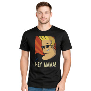 Johny Bravo Hey Mama! − muška crna majica