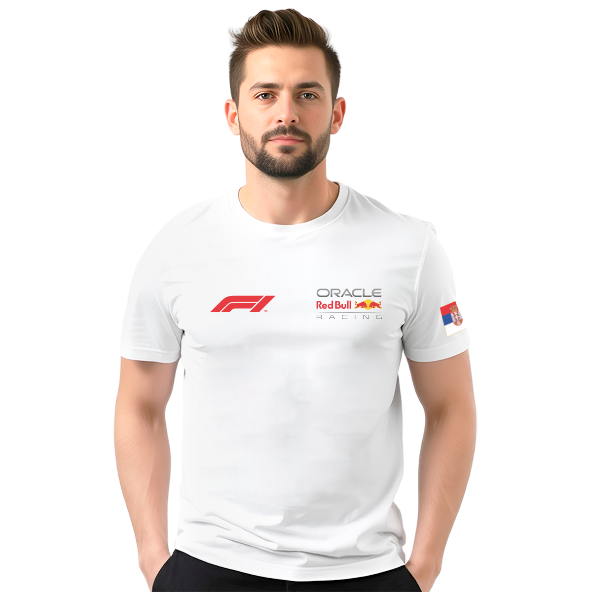 Red Bull F1 Circuit de Spa − muška bela majica