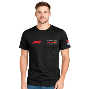 Red Bull F1 Circuit de Spa − muška crna majica