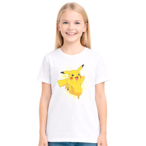 Pikachu – dečija bela majica